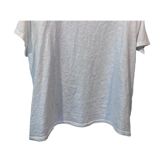 Talbots Top 3X Plus Petite Round Neck 100% Cotton Embroidered T-shirt Boho NEW - Picture 7 of 12